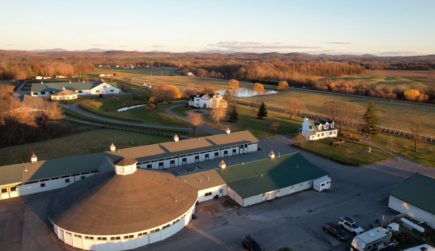 Ironhorse Stallions at the historic Stone Bridge Farm facility in Schuylerville, NY - barns and paddocks near Saratoga Springs